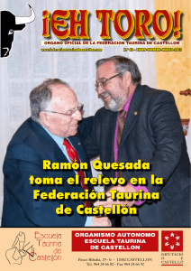 Ramón Quesada toma el relevo en la Federación Taurina de