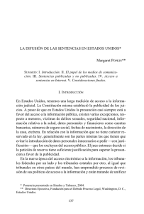 LA DIFUSIÓN DE LAS SENTENCIAS EN ESTADOS UNIDOS