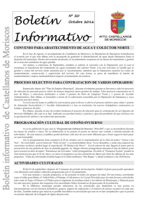 Boletín Informativo - Ayuntamiento de Castellanos de Moriscos