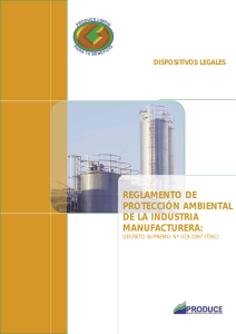reglamento de protección ambiental de la industria manufacturera