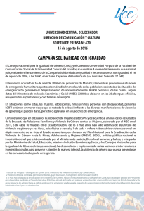 campaña solidaridad con igualdad - Universidad Central del Ecuador