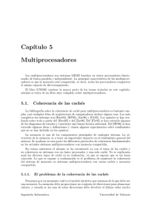Cap´ıtulo 5 Multiprocesadores