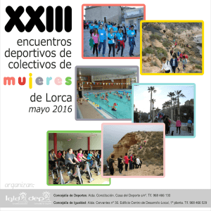 XXIII Encuentros deportivos colectivos de mujeres de Lorca