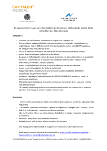 Se buscan enfermeros/as para los hospitales pertenecientes a la