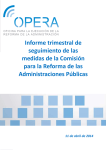 CORA informe trimestral de seguimiento 2014-03