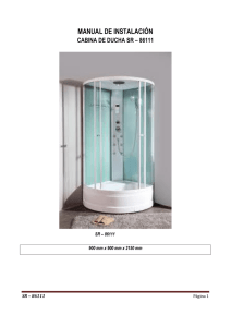 manual de instalación cabina de ducha sr