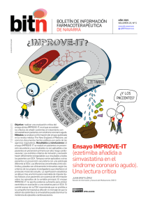 Ensayo IMPROVE-IT (ezetimiba añadida a simvastatina en el