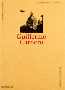 Guillermo Carnero. Poesía en el Campus, 47 (febrero de 2000)