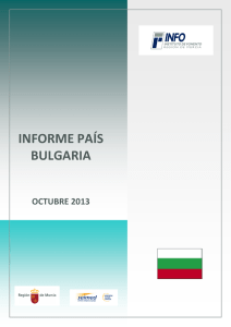 informe país bulgaria - Instituto de Fomento de la Región de Murcia