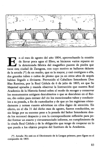 n el mes de agosto del año 1804, aprovechando la ocasión de