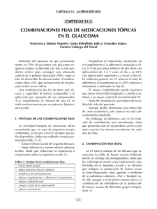 COMBINACIONES FIJAS DE MEDICACIONES TóPICAS EN EL