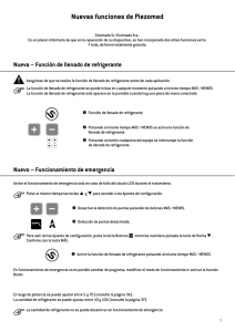 Nueva – Función de llenado de refrigerante