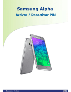 Activar Desactivar PIN - Samsung Alpha