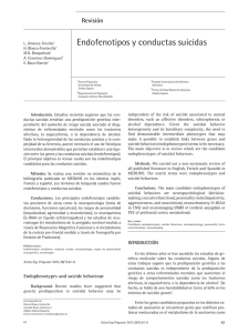 Endofenotipos y conductas suicidas