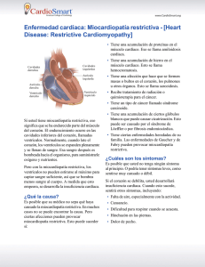 Enfermedad cardíaca: Miocardiopatía restrictiva
