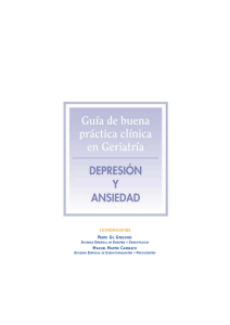 Guía de buena práctica clínica en Geriatría: Depresión y ansiedad