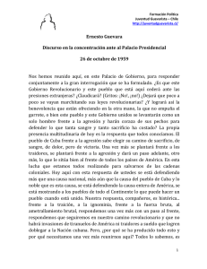Ernesto Guevara Discurso en la concentración ante al Palacio