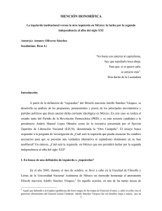 La izquierda institucional versus la otra izquierda en México la lucha