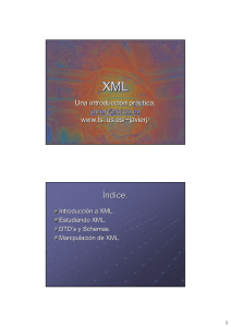 Introducción a XML .