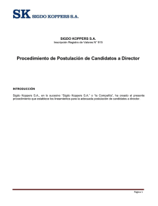 Procedimiento de postulación candidatos a director