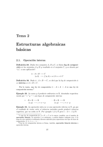 Estructuras algebraicas básicas