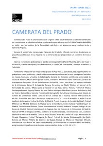 Biografía Camerata del Prado - Centro Nacional de Difusión Musical