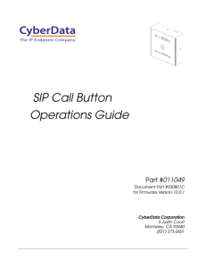 Operations Guide (firmware version 10.0.1)