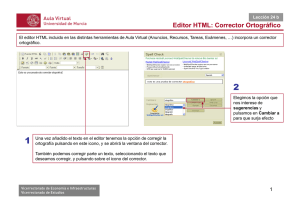 Editor HTML: Corrector Ortográfico