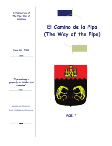 El Camino de la Pipa PCB1 - The Pipe Club Of Lebanon