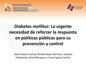 Diapositiva 1 - Encuesta Nacional de Salud y Nutrición 2012