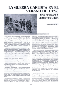La Guerra Carlista en el verano de 1875: San Marcos y
