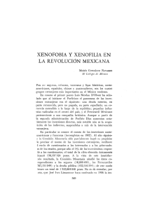 xenofobia y xenofilia en la revolución mexicana