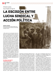 La escisión entre lucha sindical y acción política