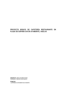 PROYECTO BÁSICO DE CAFETERÍA RESTAURANTE EN PLAZA