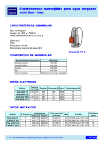 Catálogo Técnico Serie Sum Inox