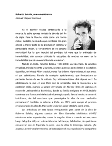 Roberto Bolaño, una remembranza Manuel