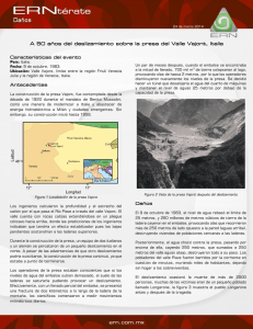 A 50 años del deslizamiento sobre la presa del Valle Vajont, Italia