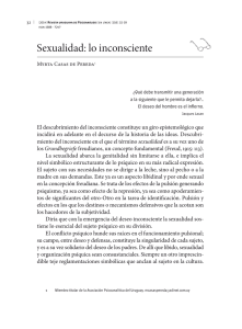 Sexualidad: lo inconsciente - Asociación Psicoanalítica del Uruguay