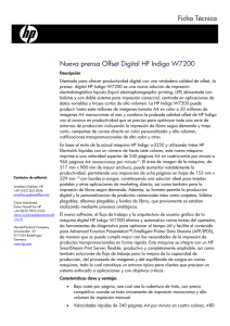 Nueva prensa Offset Digital HP Indigo W7200