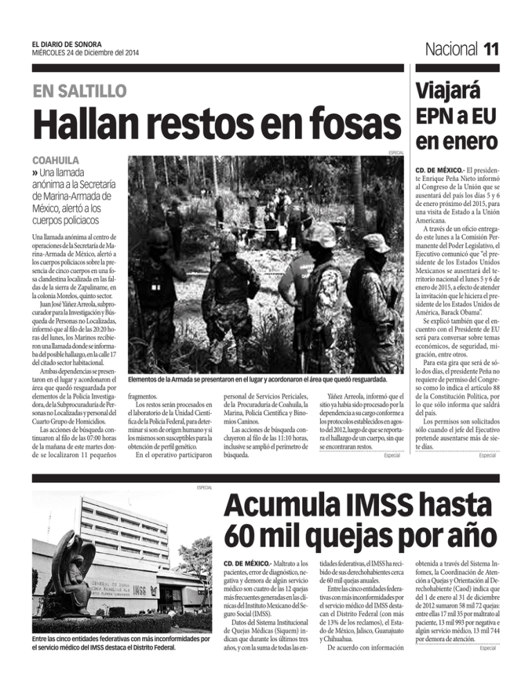 Hallan Restos En Fosas