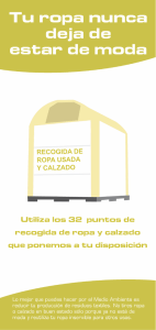 Recogida de ropa usada y calzado