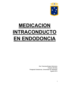 Medicacion intraconducto en Endodoncia (Documento)