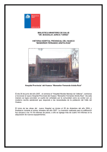 Historia Hospital Provincial de Huasco
