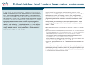 Modelo de Solución Secure Network Foundation de Cisco para