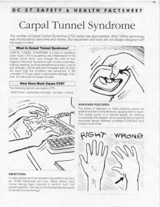 Carpal Tunnel Syndrome