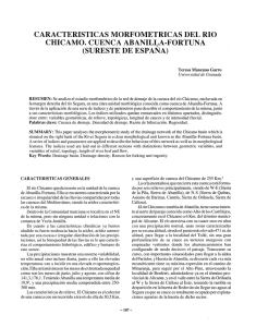 caracteristicas morfometricas del rio chicamo. cuenca abanilla