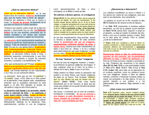 cat05 - Porque no usamos imágenes en la adoración a Dios