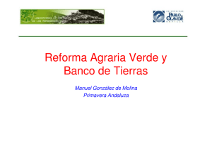 Reforma Agraria Verde y Banco de Tierras