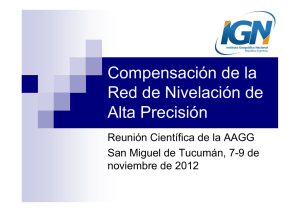 Nueva compensación de la Red de Nivelación Argentina 2012
