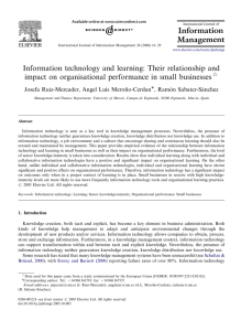Information technology and learning: Their relationship and impact